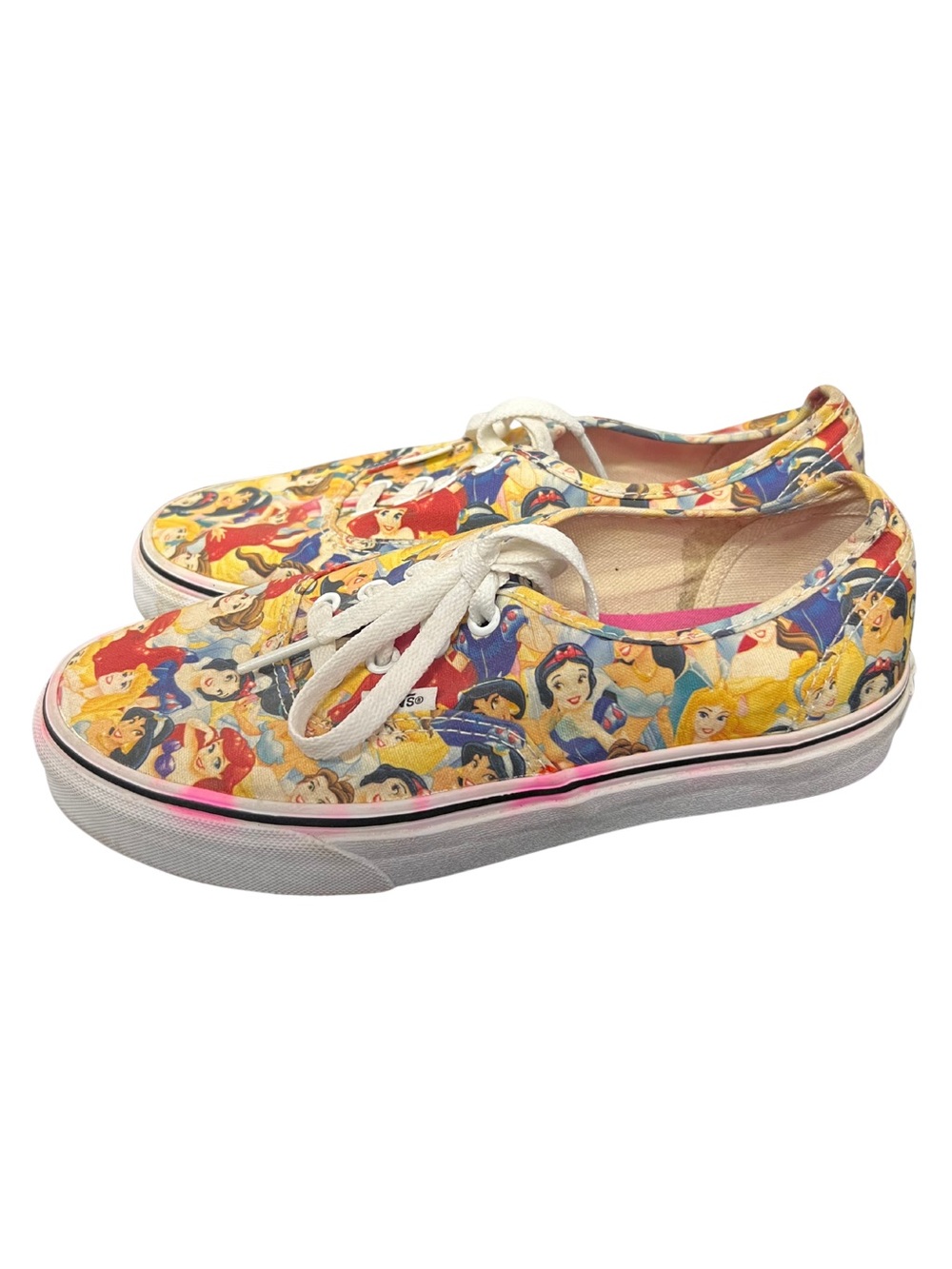 Vans x Disney Rare Multi-Princess Authentic Sneakers Women’s 7